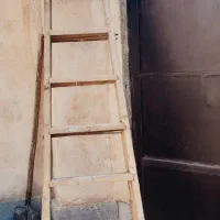 نردبان دوپله چوبی