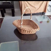 سبد حصیری گل نو