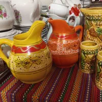 بشقاب بلوت پارچ و لیوان