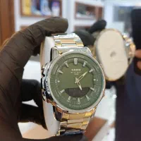 ساعت کاسیو دو زمانه فلزی