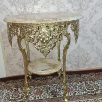 میز اصل برنز با سنگ اصل مرمر مشخصات پایین|مبلمان خانگی و میز عسلی|سهند, |دیوار
