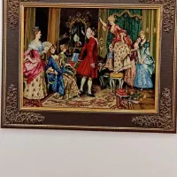 دو تخته تابلو فرش دستباف هر کدام 45 میلیون