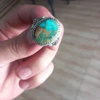 انگشتر فیروزه دست ساز وزن ۱۳ گرم