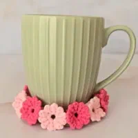 زیر لیوانی گل چند کاره