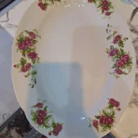 سرویس چینی گل سرخی یاماتسو ژاپن اصل|ظروف سرو و پذیرایی|تهران, دولاب|دیوار