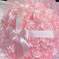 دسته گل روبانی. هدیه، تولد، خاستگاری