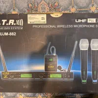 میکروفن بیسیم JTR اصل ۲ کانال - هدمیک و یقه ای UHF