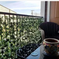 چمن مصنوعی و نواری فنس چمنی و حصار آکاردئونی|گل مصنوعی|همدان, |دیوار