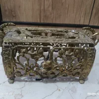 جا دستمال کاغذی وسطل وجا کارد و قندان برنز
