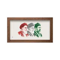 قاب تصویر سه رهبر