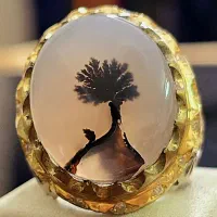 انگشتر نقره دست ساز شجر قاین تک درخت