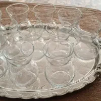 دو دست استکان کمرباریک پاشاباغچه