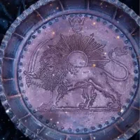 بشقاب مسی  لب کنگره قلمزنی