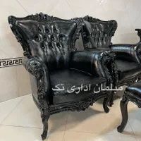 مبلمان کلاسیک اداری٪نیسمت اداری مدل شل مشکی|دفتر کار|چهاردانگه (تهران), |دیوار
