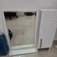 ۲ تا روشویی با پایه و یک آینه و باکس|لوازم سرویس بهداشتی|آستارا, |دیوار