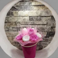 باکس گل شمعی|گل مصنوعی|نقده, |دیوار