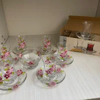 دو دست فنجان و نعلبکی پاشا باغچه|ظروف سرو و پذیرایی|تهران, حبیب الله|دیوار
