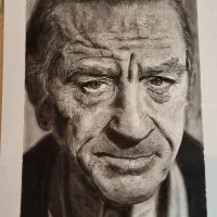 نقاشی سیاه قلم سبک هایپر رئال