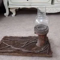 چراغ چوبی شمعی