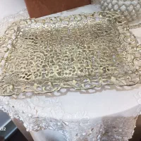 سینی برنز گل دار|ظروف سرو و پذیرایی|سلماس, |دیوار