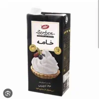 خامه حیوانی ۱لیتری پاکت مشکی سوربن کاله