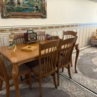 میز ناهار خوری شش نفره با صندلی