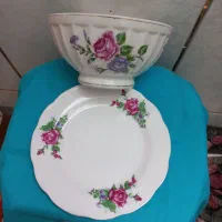 ظروف شیشه وچینی قدیمی