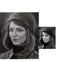 سفارش  طراحی پرتره و چهره|تابلو، نقاشی، عکس|مشهد, امام خمینی|دیوار