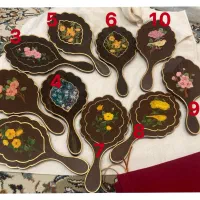 آینه دستی سلطنتی دستساز نقاشی لاکی ظریف و خاص