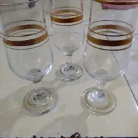 جام گیلاس لب طلایی
