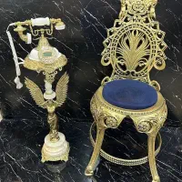 برنز میز تلفن رومیزی ایستاده برنج برنزی برنجی|میز تلفن|تهران, جوادیه|دیوار