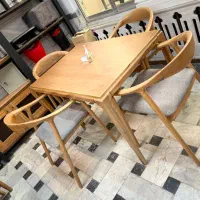 صندلی کامل رستورانی پلاستیکی برندمهماندوست اپن چوب|میز و صندلی غذاخوری|مشهد, عامل|دیوار