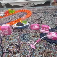 قطار حیوانات و اسباب بازی گیتار صندلی بادی،