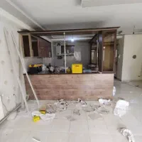 کابینت MDF در حد با سینک و هود