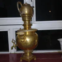 سماور ذغالی زرد 300سال به بالا