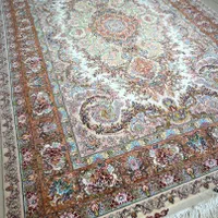 جفت فرش ۶متر ۶۰رج دستباف تبریز ۹۰٪ابریشم شرایطی|فرش|تهران, دریاچه شهدای خلیج فارس|دیوار