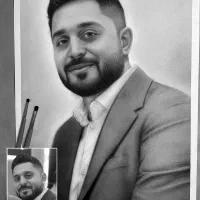 نقاشی چهره|تابلو، نقاشی، عکس|شیراز, رکن‌آباد|دیوار