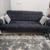 مبل چستر تخت شو هفت نفره و جلو مبلی بزرگ نو