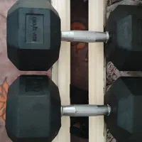 دو عدد دمبل ۲۰ کیلویی(جمعا۴۰ کیلو)