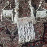 جا حوله ای  و جا اینه ای مکرومه کار دست