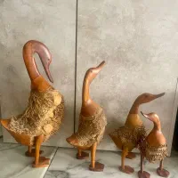 مجسمه چوبی اردک دکوری|صنایع دستی و سایر لوازم تزئینی|تهران, تهرانپارس غربی|دیوار