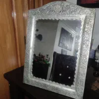 آینه ی قلمکاری شده نقره
