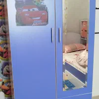 تخت و کمد نوجوان ، کارکرده ، همراه تشک