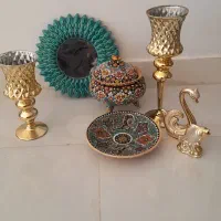 تعدادی ظروف مینیا کاری وپلی استر
