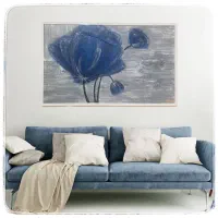 تابلو دکوراتیو برجسته طرح گل آبی/ دست ساز و خاص|تابلو، نقاشی، عکس|فردیس, خیام غربی|دیوار