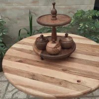 شیرینی خوری دوطبقه چوبی