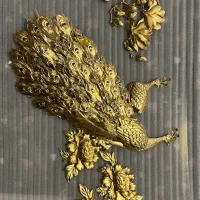 تابلو ورق طلا۲۴عیار مدل ۲طاووس اورجنال خام وارداتی|تابلو، نقاشی، عکس|تهران, بازار|دیوار