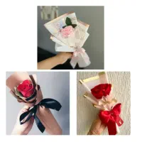 دسته گل و باکس روبانی|گل مصنوعی|قزوین, |دیوار
