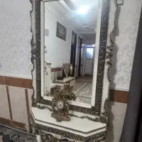 آیینه کنسول  وساعت ایستاده