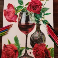 سفارش چهره تکنیک سیاه قلم و مدادرنگی|تابلو، نقاشی، عکس|ری, شهرک نظامی|دیوار